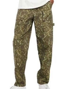 Men's Olive Digital Camo Cargo Pants - Casual Utility Style
